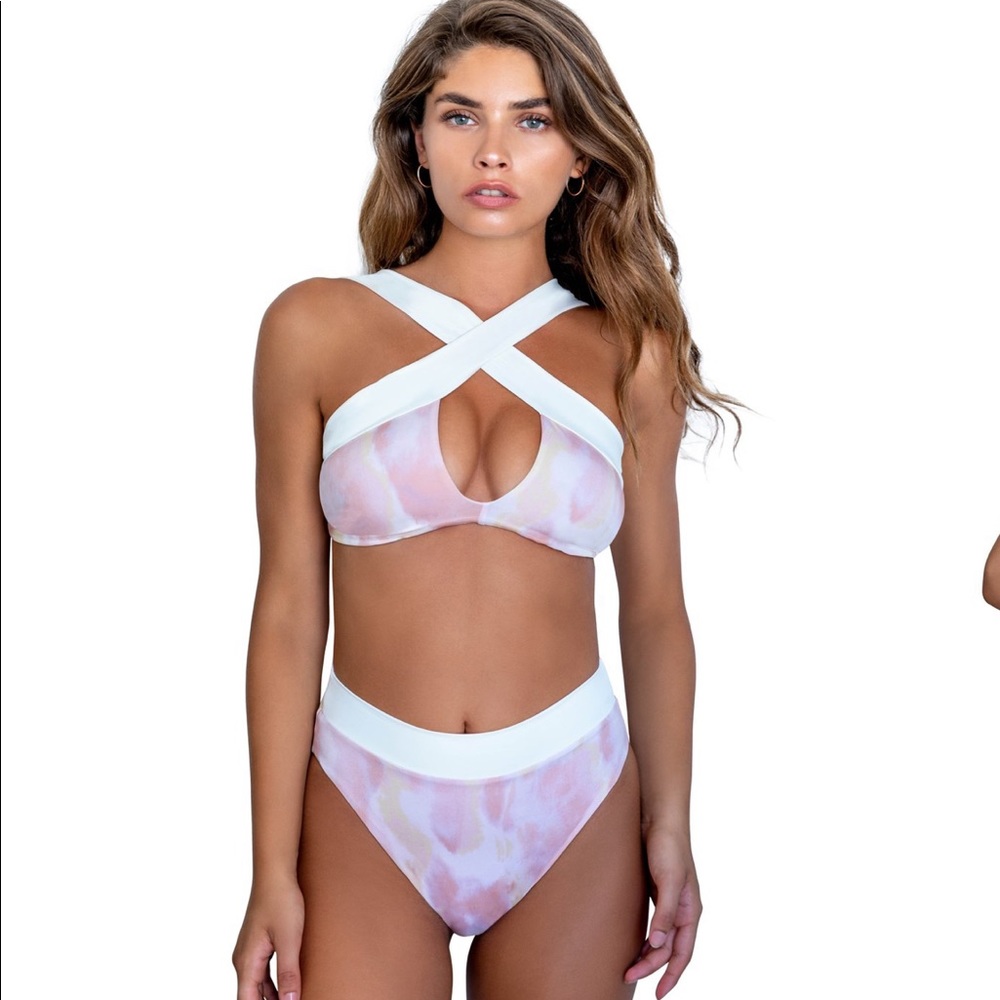 KYA Swim Coco Top & Isla Bottom in Rose Quartz